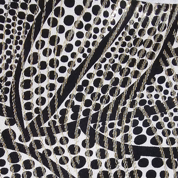 Tory Burch Silk Blend Gold Metallic Beaded Straps Sheath Dress - Picture 5 of 11